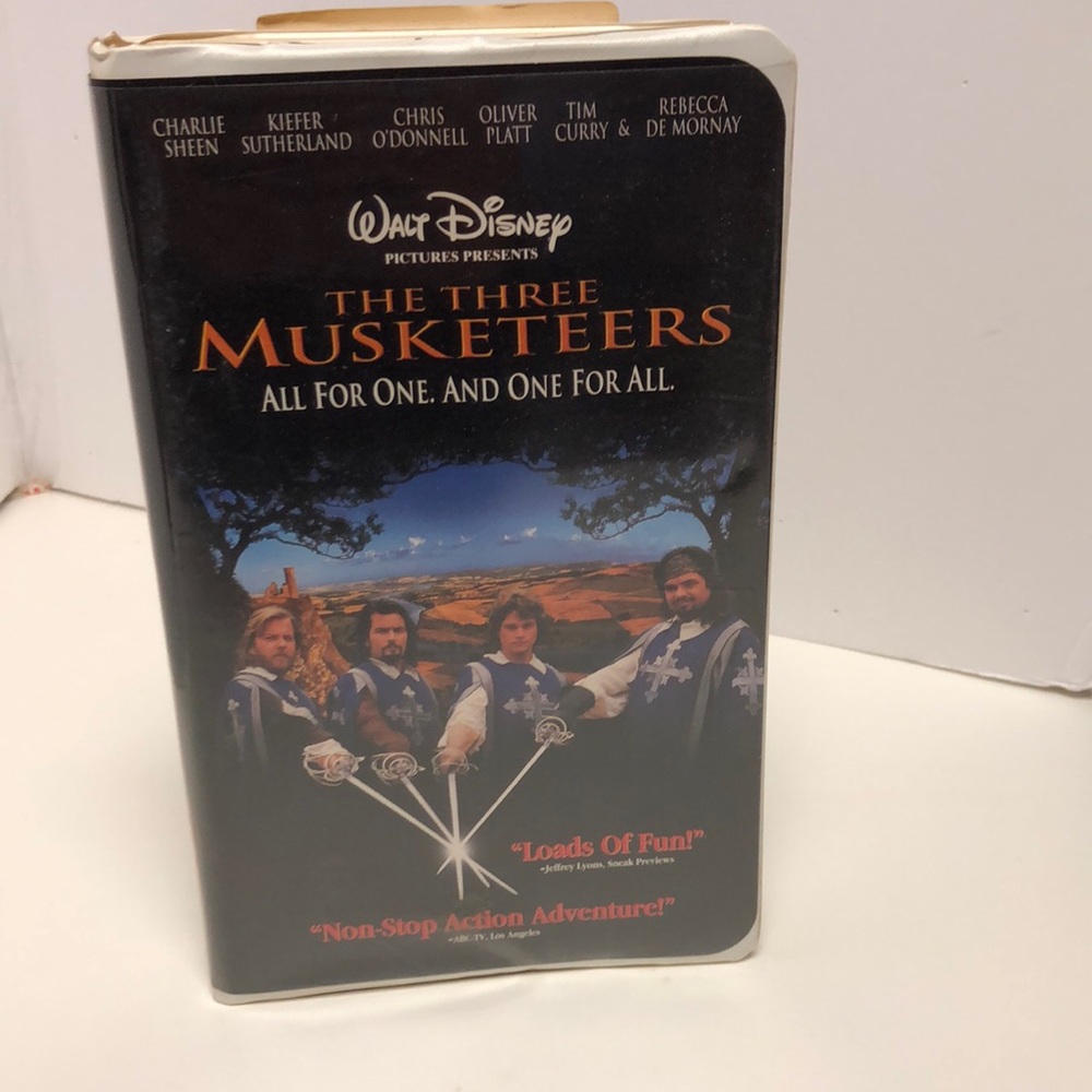 VTG VHS Disney The Three Musketeers